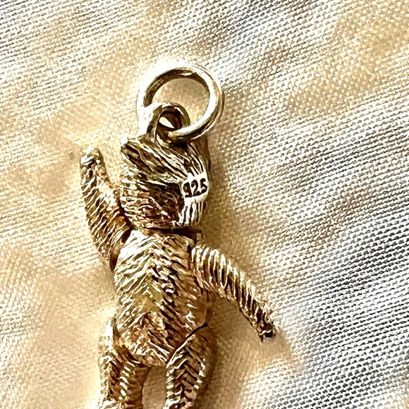 NWOT Sterling Silver Teddy Bear Pendant or Charm - Vintage - Picture 2 of 4